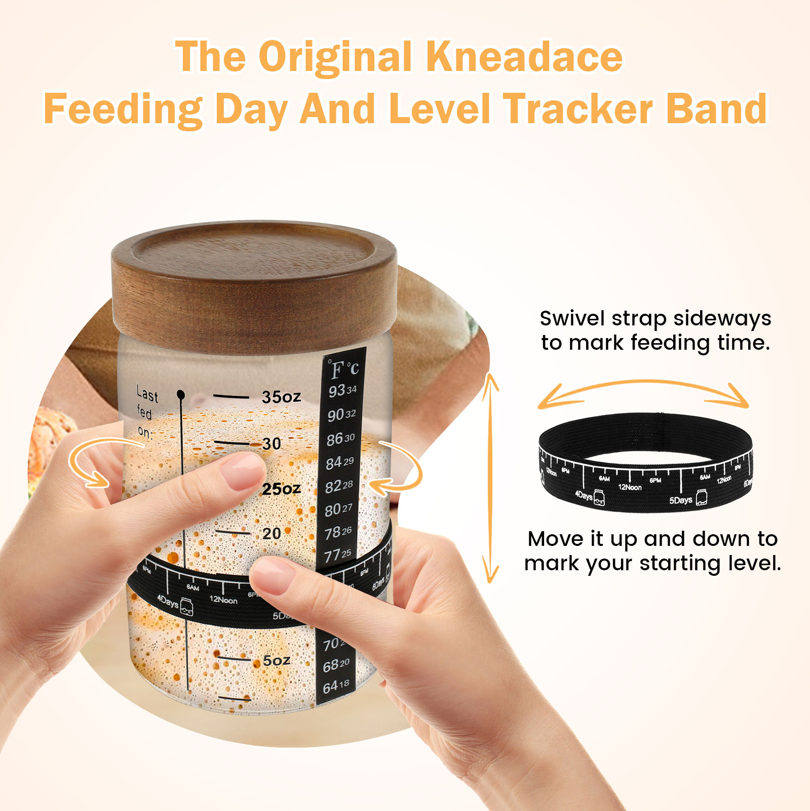 Sourdough Starter Jar Kit 1000 - огляд і ціна Food Storage Jar Glass