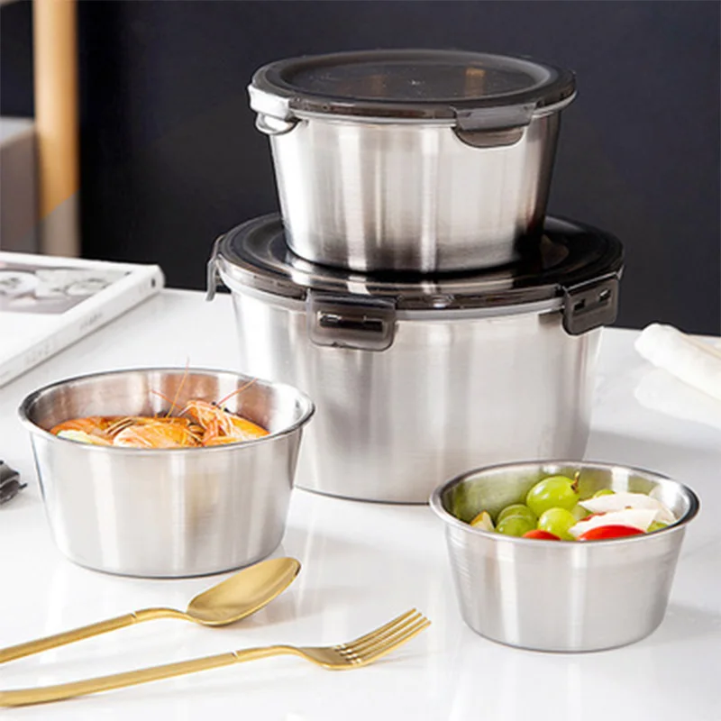 304 Stainless Steel Bento Lunc - огляд і ціна Food Storage With Colander