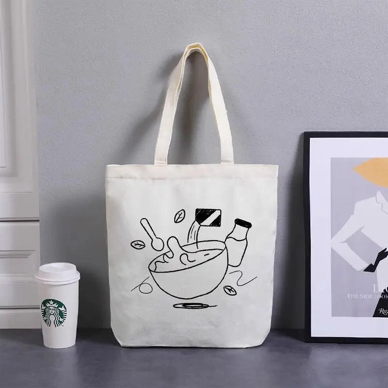 Bread Jam Line Art Canvas Tote - огляд і ціна Food Storage Bags Reusable