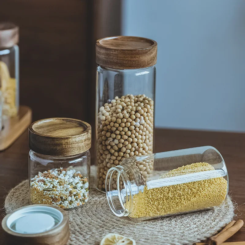 Wood Lid Orgnizer Glass Airtig - огляд і ціна Food Storage Set Glass