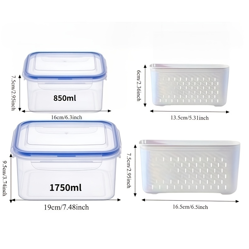 4pcs/Set Leak-Proof Food Stora - огляд і ціна Food Storage Prep Containers