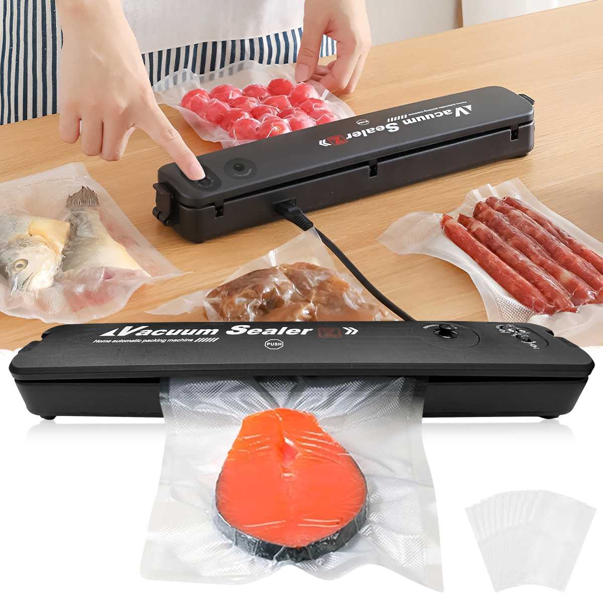 220V EU Plug Food Vacuum Seale - огляд і ціна Vacuum Sealer Bag
