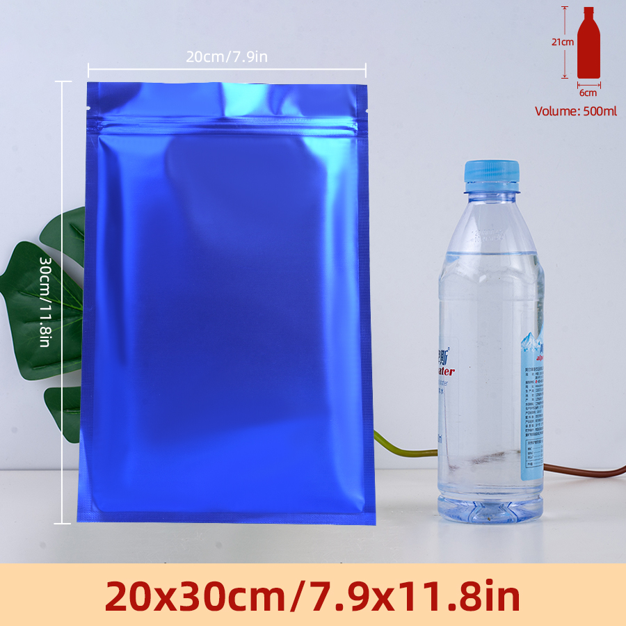 100pcs Matte Blue Foil Zipper  - огляд і ціна Food Storage Usa