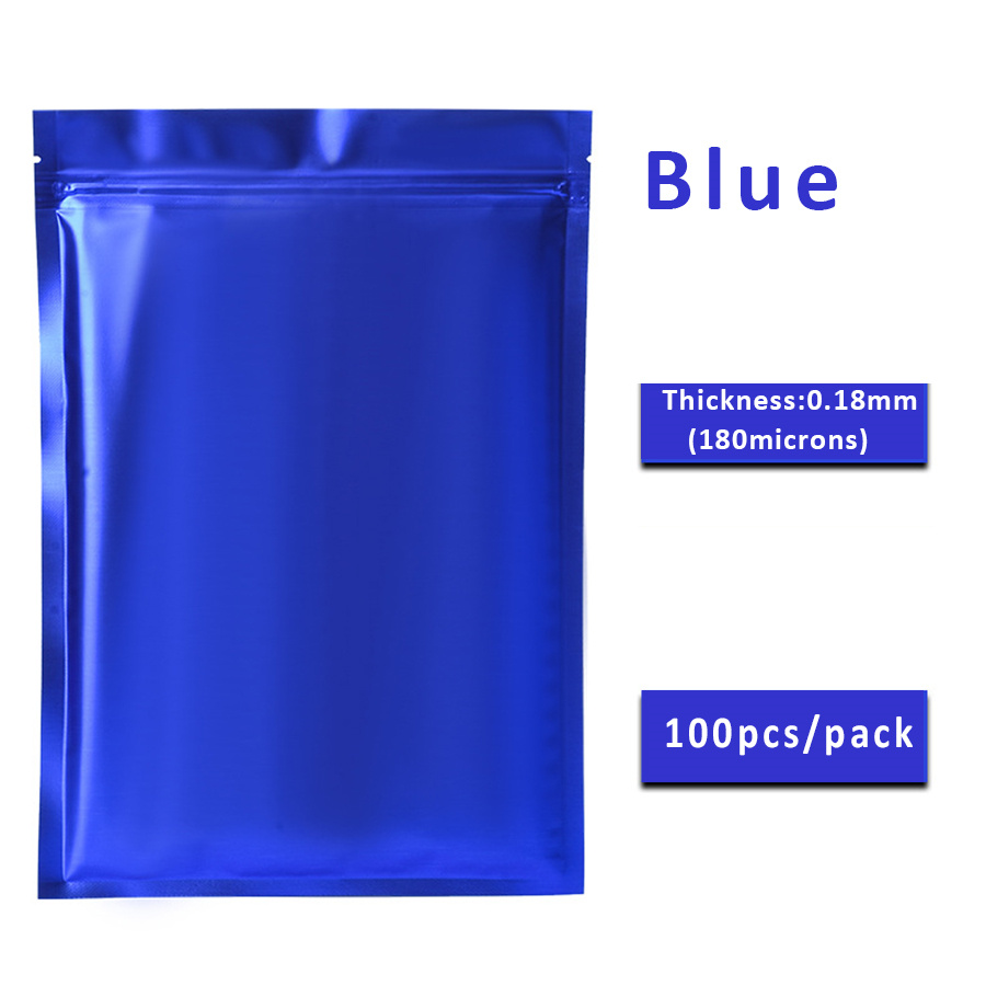 100pcs Matte Blue Foil Zipper  - огляд і ціна Food Storage Usa