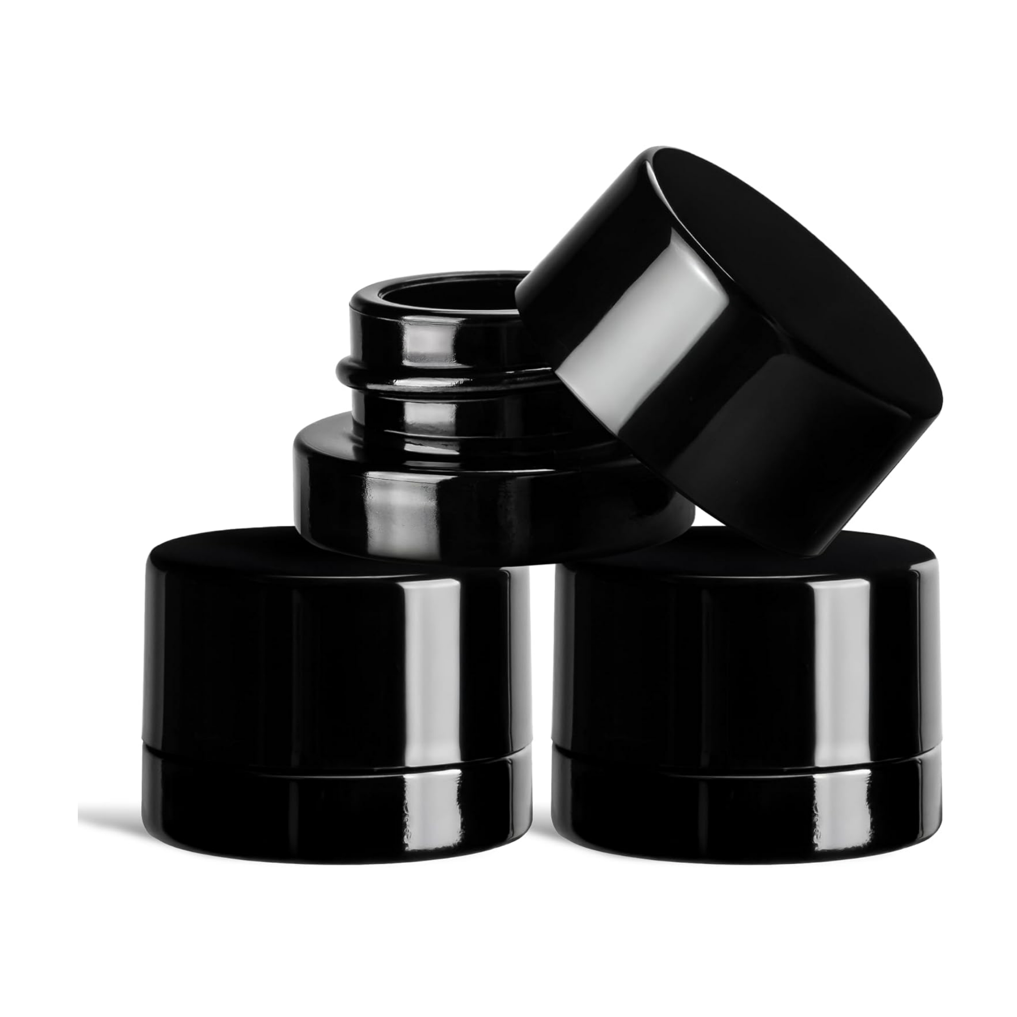 5ml Thick Black Glass Jars wit - огляд і ціна Food Storage Set Glass