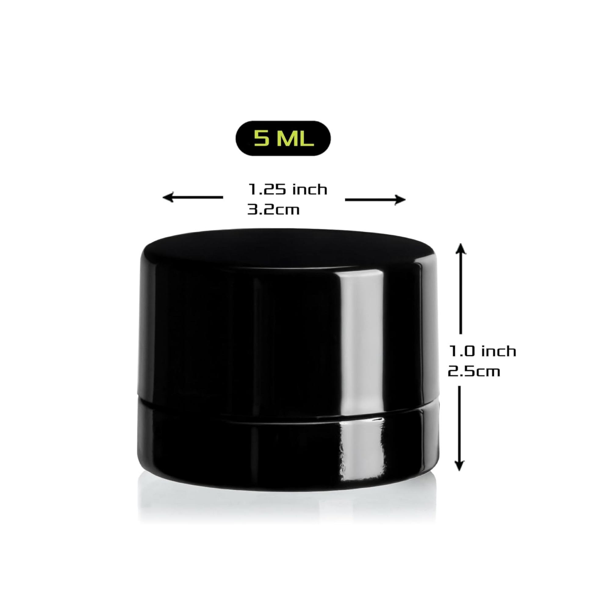 5ml Thick Black Glass Jars wit - огляд і ціна Food Storage Set Glass