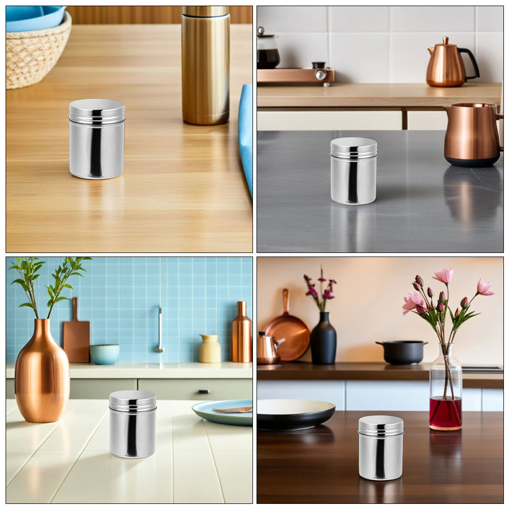 2Pcs Stainless Steel Canisters - огляд і ціна Food Storage Jars Airtight
