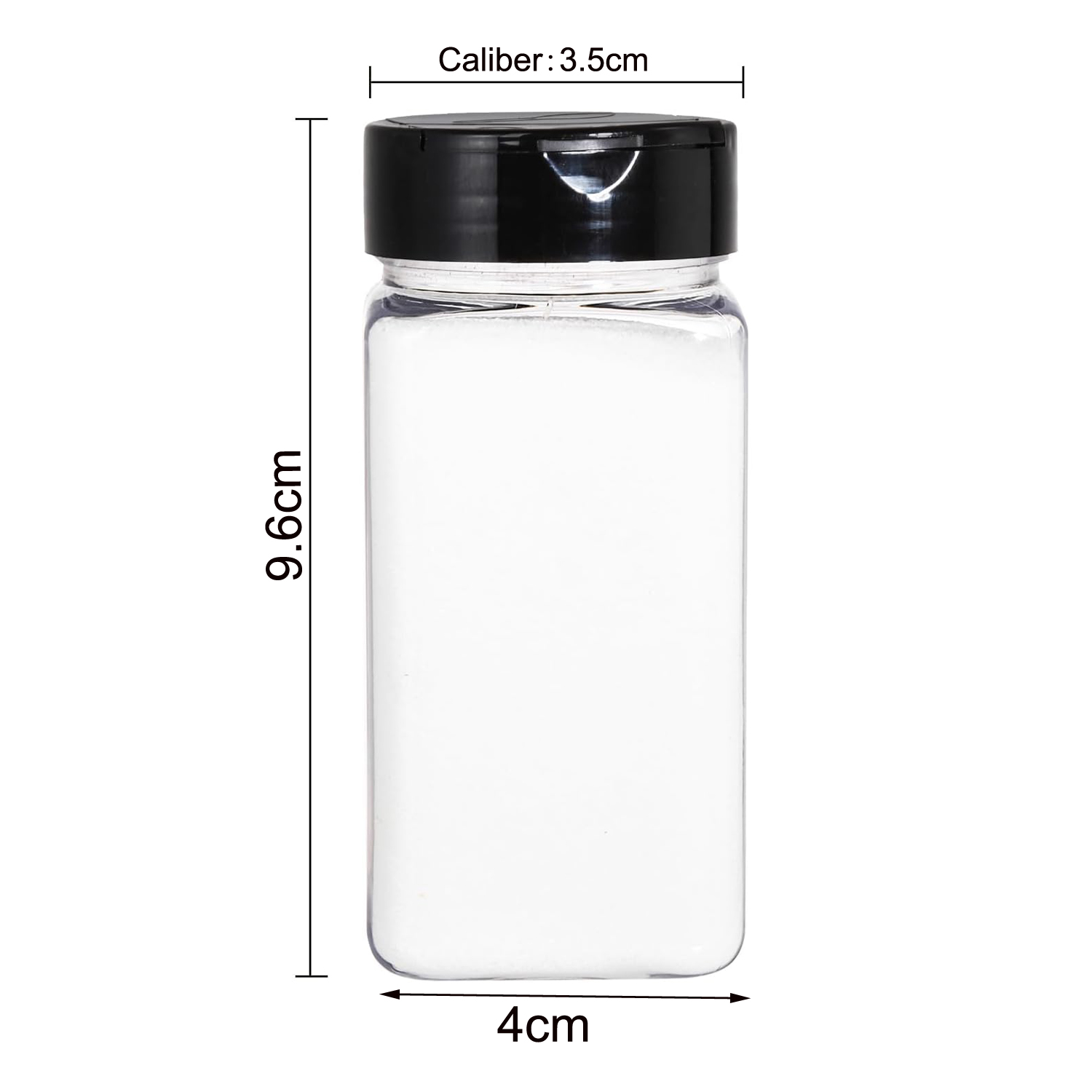 Square Large Plastic Spice Jar - огляд і ціна Food Storage Jars Plastic
