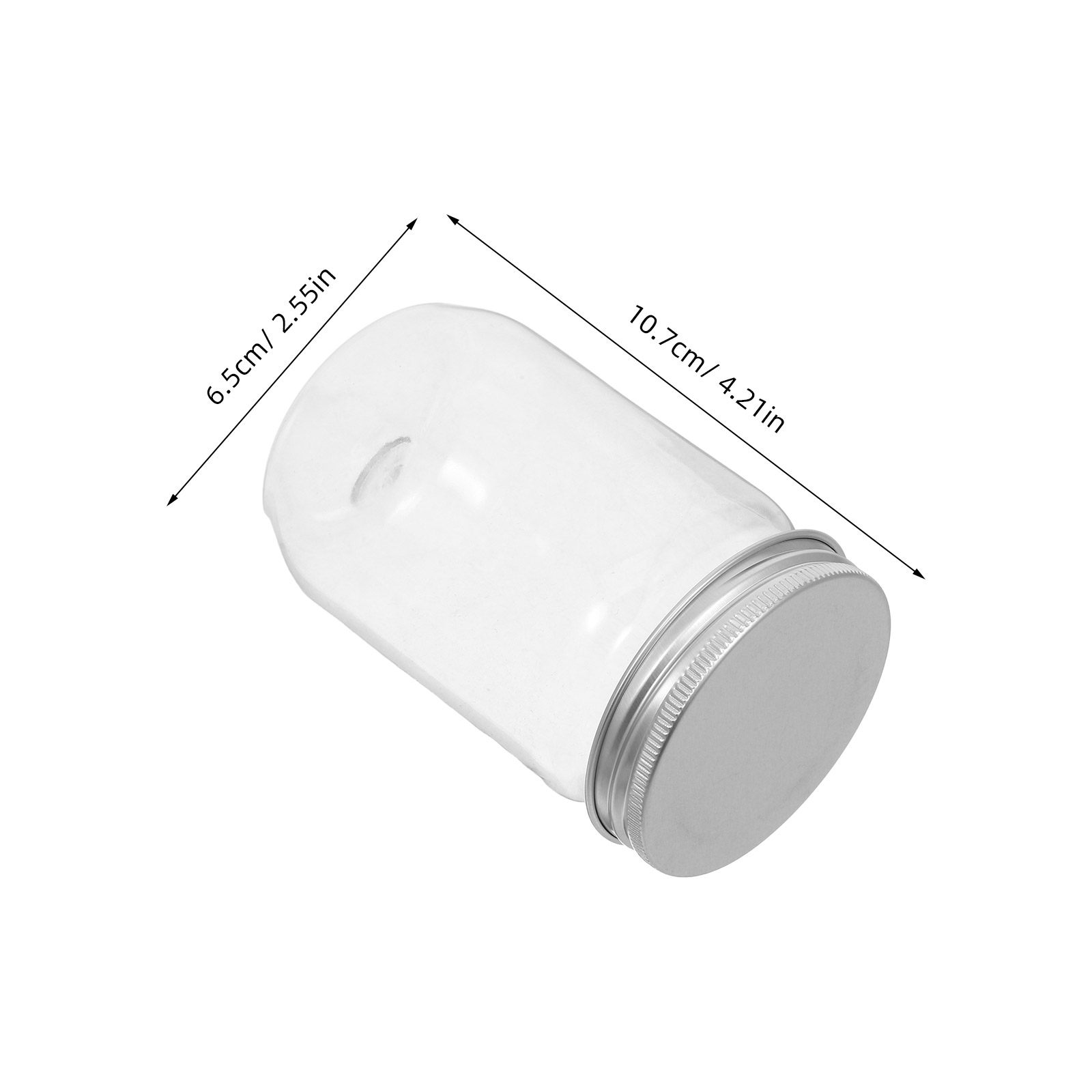 6Pcs Clear Plastic Mason Jars  - огляд і ціна Food Storage Jars Airtight