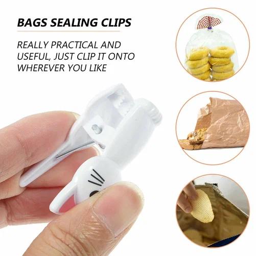 Cute Cat Shaped Bag Clips Reus - огляд і ціна Food Storage Plastic Bag