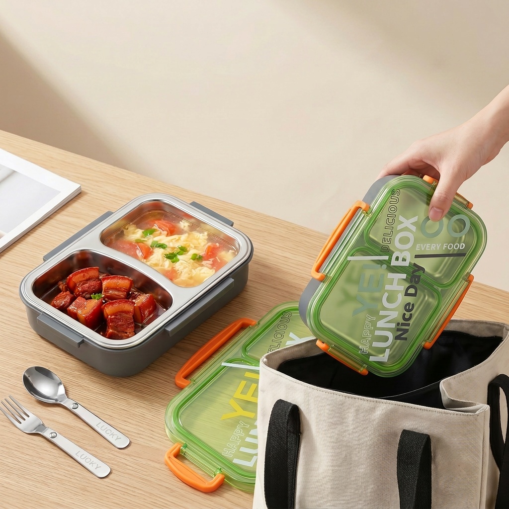 Microwavable 304 Stainless Ste - огляд і ціна Food Storage Prep Containers