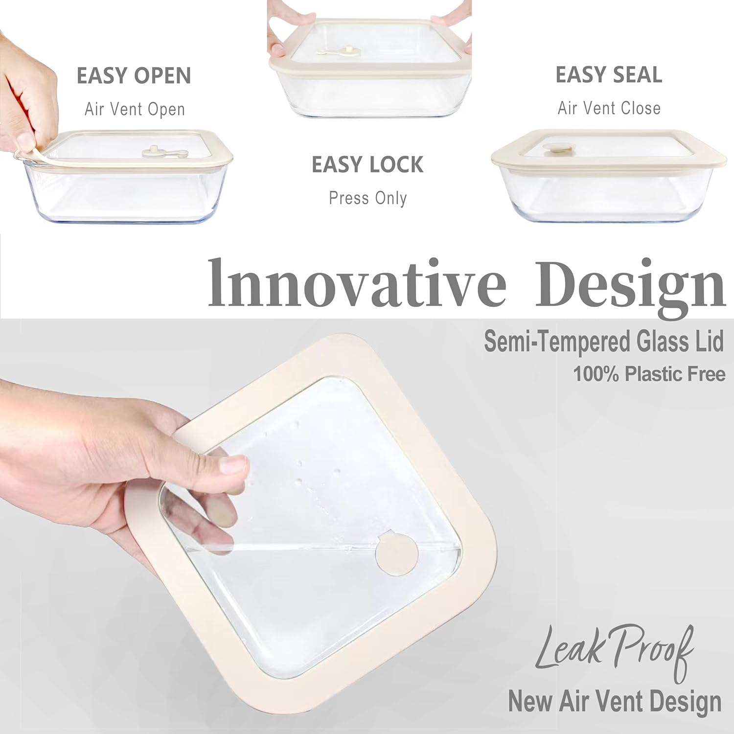 Glass Food Container Set with  - огляд і ціна Food Storage Set Glass
